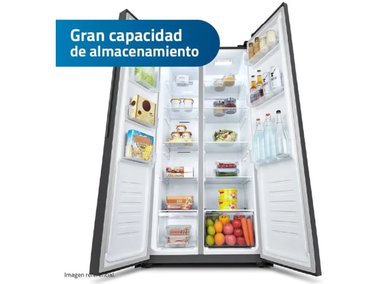 REFRIGERADORA INDURAMA RI-769 SIDE BY SIDE NO FROST 428LT SBS BOTTOM FREEZER - 3