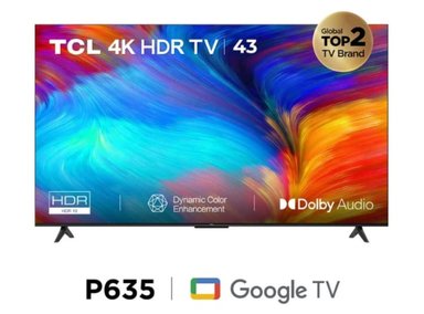 TELEVISOR 43" 4K LED UHD SMART TV 43P635 TCL - 1