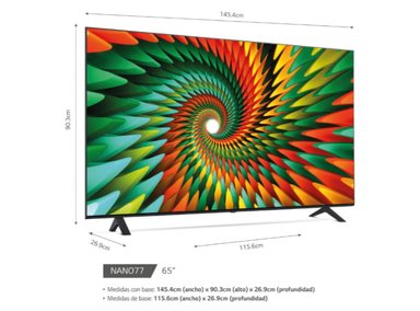 TELEVISOR 65" 4K NANOCELL SMART TV THINQ AI 65NANO77SRA LG - 2