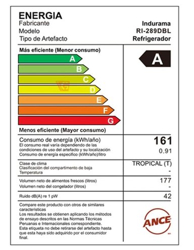 REFRIGERADORA 177L AUTOFROST INDURAMA RI-289DBL - 6