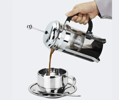 CAFETERA SILVER PRENSA FRANCESA PLATEADA 600 ML