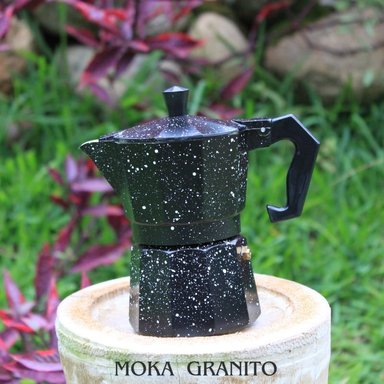 CAFETERA MOKA ITALIANA BAÑADA EN GRANITO 3 TZ - 3