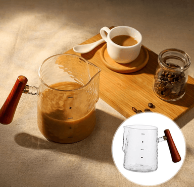 JARRA FRANCESA PARA LECHE O CAFÉ EN VIDRIO 500 ML