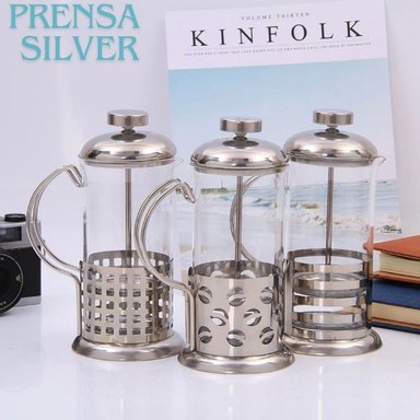 PRENSA FRANCESA SILVER PLATEADA 350ML