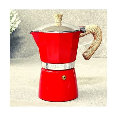 CAFETERA ITALIANA VINTAGE ROJA 6 TZ