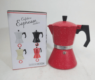 CAFETERA ROJO MOKA ITALIANA GRANITO 12 TZ