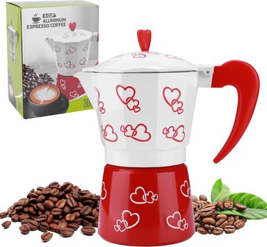 GRECA ITALIANA MOKA ITALIANA CORAZONES 300 ML