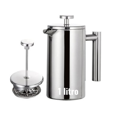 CAFETERA PRENSA DE ACERO 1000 ML