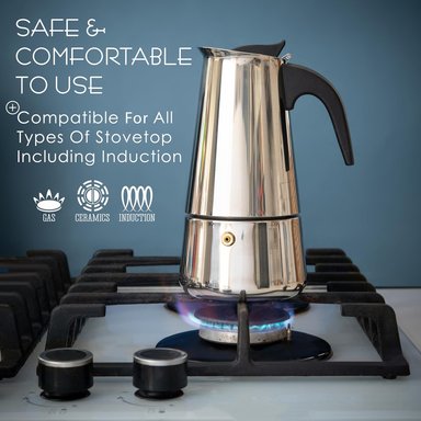 CAFETERA MOKA 6TZ PARA COCINAS INDUCCIÓN