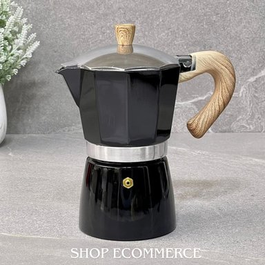 CAFETERA MOKA ITALIANA BLACK MOKA ITALIANA NEGRA VINTAGE 6TZ