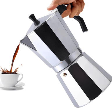 Cafetera moka italiana 12 tz plateado