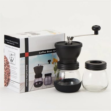 MOLINILLO DE CAFÉ MANUAL CON REBABAS CERÁMICA