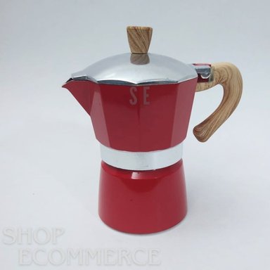 CAFETERA ITALIANA VINTAGE 150 ML ROJA