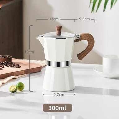 CAFETERA MOKA VINTAGE BLANCO 6TZ