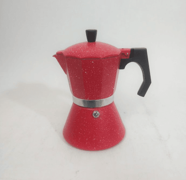 Cafetera moka italiana para inducción 3 tz rojo