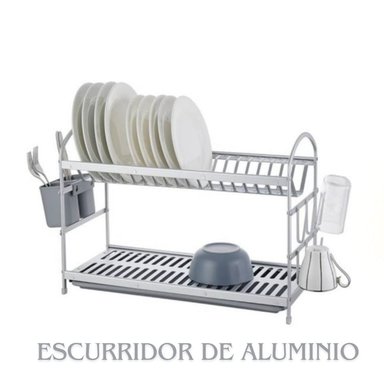 ESCURRIDOR ALUMINIO 2 NIVELES