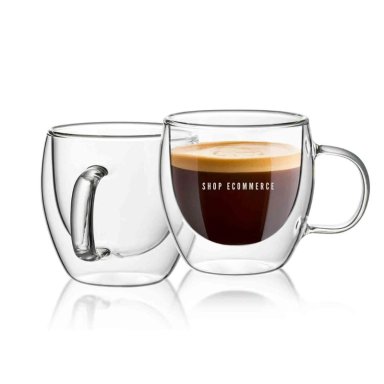 TAZA DOBLE CAPA ESPRESSO 100ML UNIDAD VIDRIO