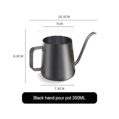 JARRA NEGRO BLACK CUELLO CISNE 350 ML