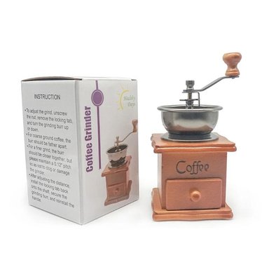 MOLINO MADERA GRANOS CAFE PORTATIL VINTAGE
