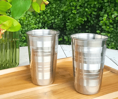 SET DE 2 VASOS DE ACERO INOXIDABLE 500 ML