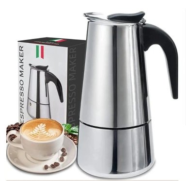 CAFETERA GRECA ITALIANA DE ACERO 300 ML