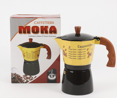 CAFETERA MOKA POT  CAPUCCINO 6 TZ