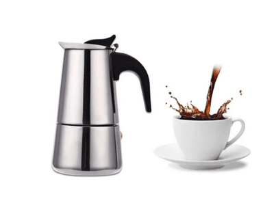 CAFETERA MOKA ITALIANA DE ACERO 2 TZ