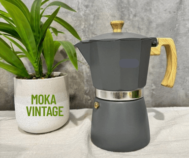 CAFETERA MOKA VINTAGE GRIS 300 ML