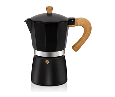 GRECA ITALIANA VINTAGE NEGRO 9 TAZAS