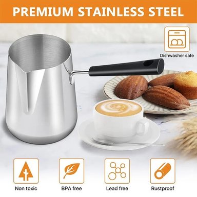 CAFETERA TURCA DE ACERO INOXIDABLE 250 ML - 3