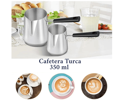CAFETERA TURCA DE ACERO INOXIDABLE 350 ML