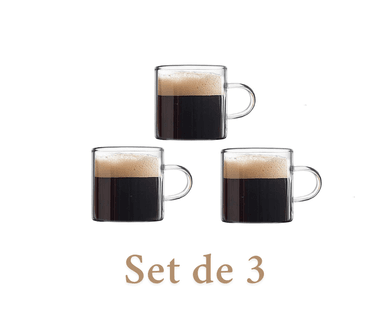 TAZA PARA ESPRESO  90 ML SET DE 3 TAZAS