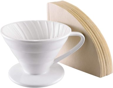DRIPPER CERAMICO BLANCO V60 GRATIS FILTRO DE PAPEL
