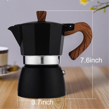 CAFETERA MOKA ITALIANA NEGRO 3TZ