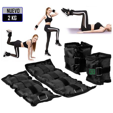 PESAS TOBILLERAS PESO DE 2 KG PACK 2 UNIDADES | 32/38