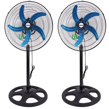 VENTILADOR DE PIE NATIONALIZER N-45-360 60 WATTS ORBITAL 18" NEGRO CAJA 2U - 2