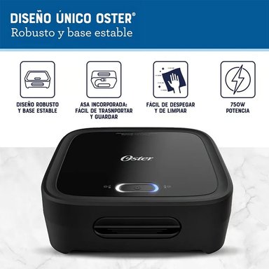 SANDWICHERA OSTER CKSTSM400 COMPACTA CON PLATOS HONDOS NEGRO - 4