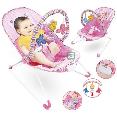SILLA MECEDORA IDEAL BABY & KIDS MARIPOSA MUSICAL CON VIBRADOR