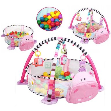 GIMNASIO DE BEBE DIDÁCTICO 3 EN 1 CON PELOTAS