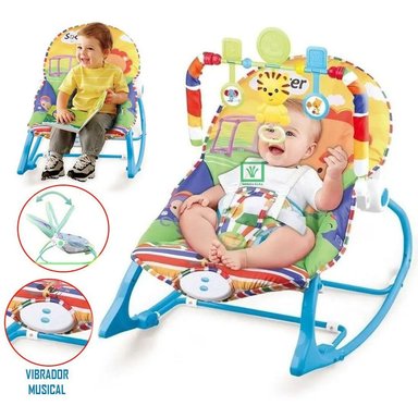 SILLA MECEDORA MUSICAL CON VIBRADORA LEÓN