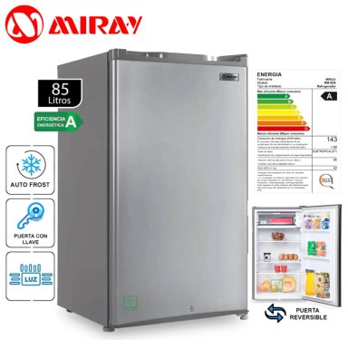 FRIGOBAR-REFRIGERADORA MIRAY RM-92S 85 L