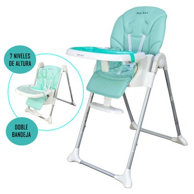 SILLA DE COMER ELEGANT REGULABLE RECLINABLE Y PLEGABLE VERDE