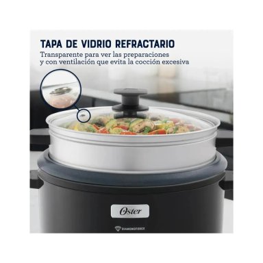 OLLA ARROCERA OSTER NEGRO DIAMONDFORCE 15 TAZAS CKSTRC15DFBLK - 2