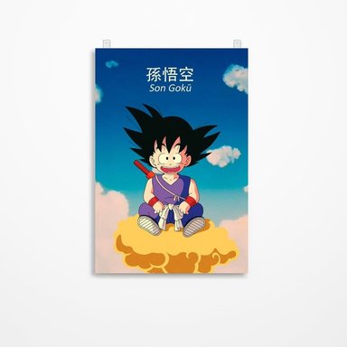 CUADRO PARED DRAGON BALL 60 X 40