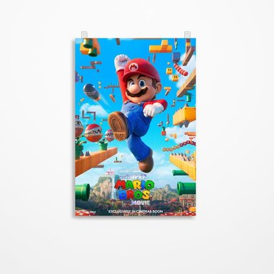 CUADRO PARED MARIO BROS 60 X 40