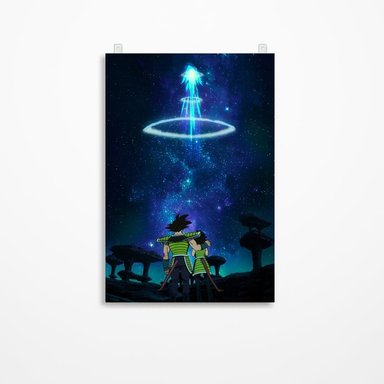 CUADRO PARED DRAGON BALL 60 X 40