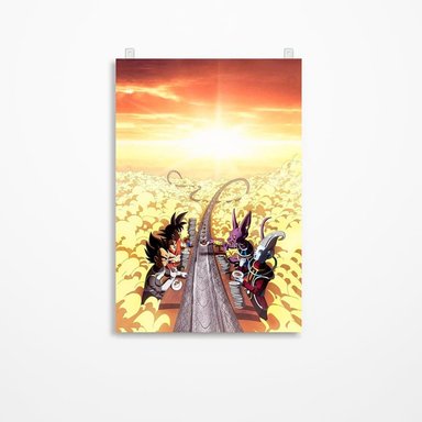 CUADRO PARED DRAGON BALL 60 X 40