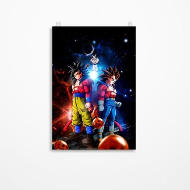 CUADRO PARED DRAGON BALL 60 X 40