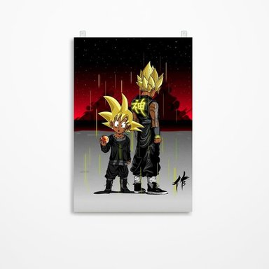 CUADRO PARED DRAGON BALL 60 X 40
