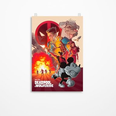 CUADRO PARED DEADPOOL 3 60 X 40